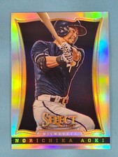 2013 Panini Select SILVER PRIZM RC Nori Aoki Milwaukee Brewers #63
