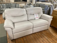 G-Plan Washington Leather Three Seater Power Sofa & Armchair Ex-Display