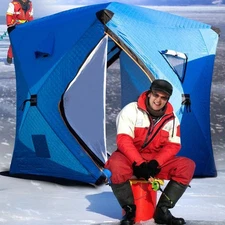 Ice Fishing Shelter Easy to Set up Winter Fishing Windproof Ice Fishing Tent