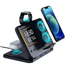 Phone Stand Tabletop 15w Fast Charging 5 in One Universal Wireless Charger Desk