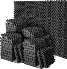 Pangda 60 Pack Acoustic Foam Panels 12 x 12 x 2" Sound Proof Foam for Walls