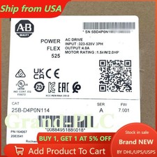 AB 25B-D4P0N114 Allen Bradley PowerFlex 525 1.5kW 2Hp AC Drive New Sealed 2023