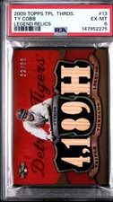 Ty Cobb 2009 Topps Triple Threads Legends Relics #13 /36 game used bat PSA 6
