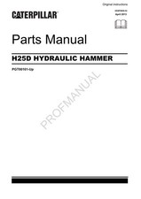 Caterpillar Cat H25D Hydraulic Hammer Parts Catalog Manual
