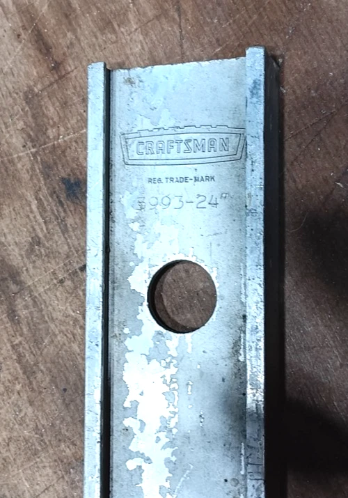 VINTAGE 1950's CRAFTSMAN 24" ALUMINUM LEVEL MODEL #3993-24" LEVEL - Image 2 of 4