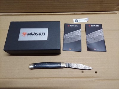Boker Stockman Pocket Knife Burlap Micarta