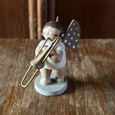 Sehr alter Wendt und K&uuml;hn Engel braun dunkel Patina alt 1929-1930 Bodenmarke!