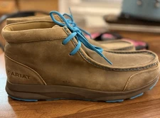 Ariat Men's Spitfire Mens 12D Brown Bomber / Blue Laces Boots Shoes