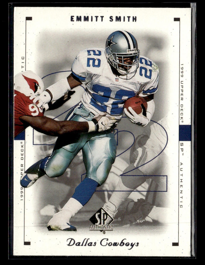 1999 SP Authentic #23 Emmitt Smith Card Dallas Cowboys