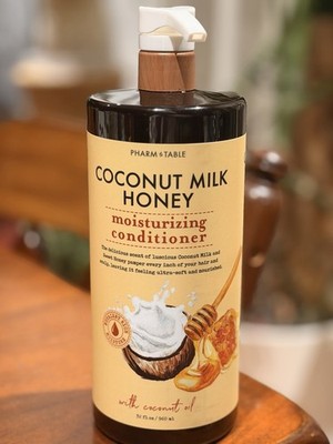 PHARM TABLE Coconut Milk Honey Conditioner Argan Oil Keratin Jumbo 32 fl oz