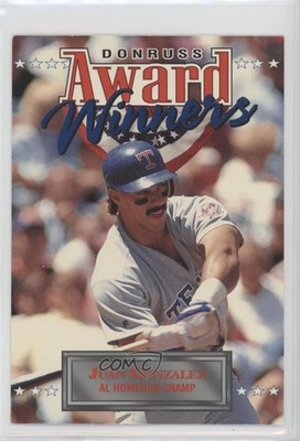 1994 Donruss Box Topper Award Winners Jumbo 6445/10000 Juan Gonzalez #9 1s4u