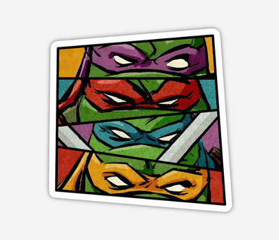 3'' Ninja Turtles Sticker Donatello Michelangelo Leonardo Raphael TMNT Shredder