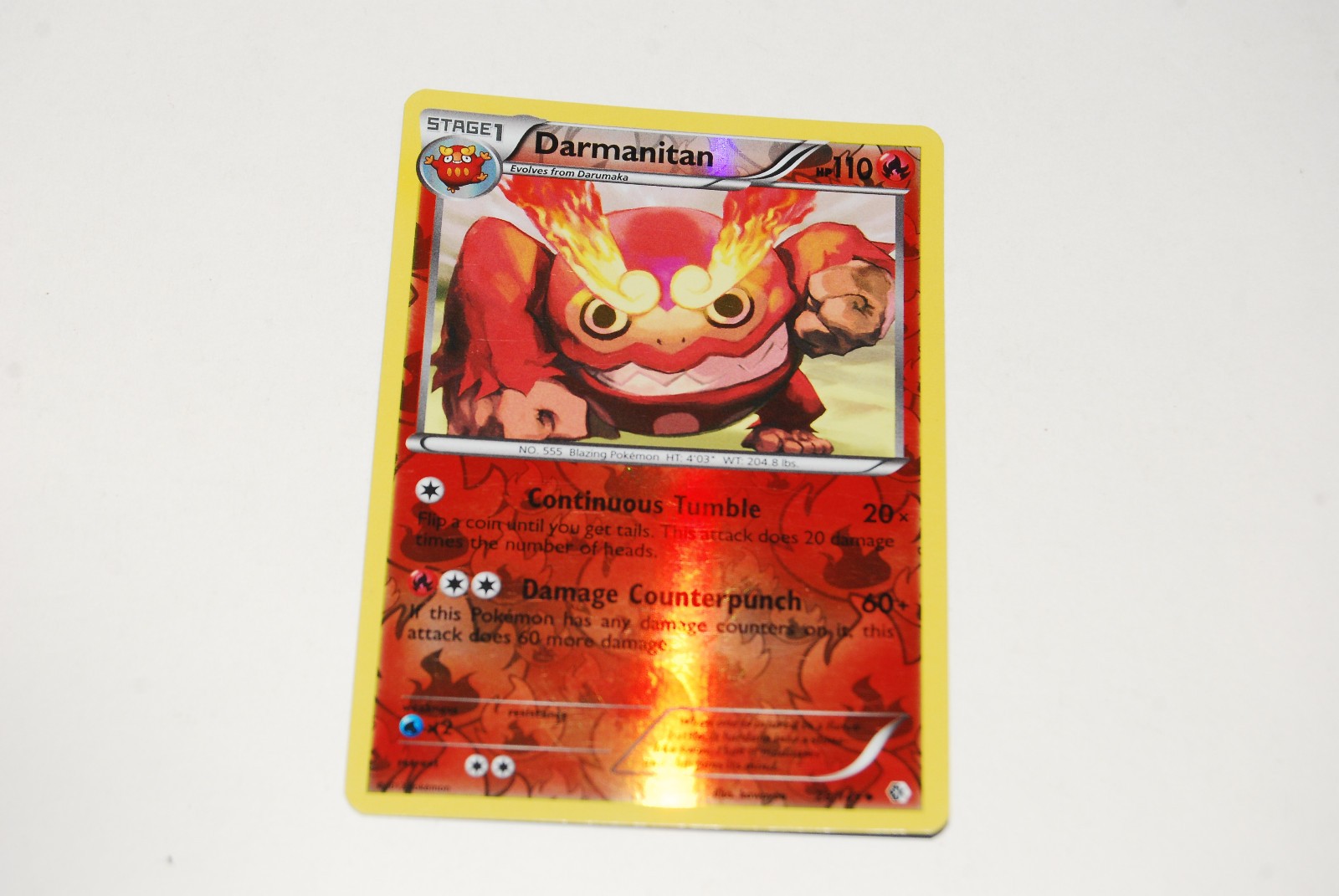 DARMANITAN 28/149 Reverse Holo 2012 Boundaries Crossed Pokemon Card - LP