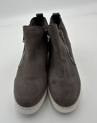 Rouge Gray Suede Women s Ankle boots Size 8.5