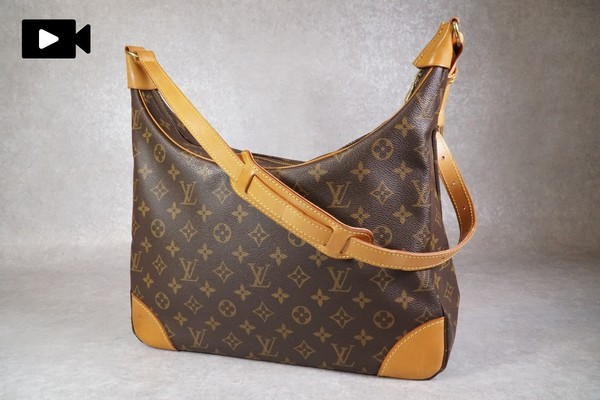 [Very Good] LOUIS VUITTON Monogram Boulogne 35 Shoulder Bag Leather M51260 Auth