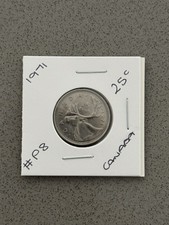 ☘️1971 CANADA 25 CENT CANADIAN COIN ☘️TWENTY FIVE CENTS QUEEN ELIZABETH II #P8☘️