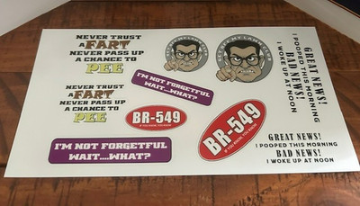 OLD MAN themed sticker sheet (Perfect for the old guy in your life!)