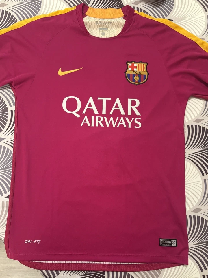 Maillot d’entraînement Nike FC Barcelone 2015/2016 – Rose / Orange – Taille M - Photo 1/4