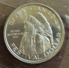 1972 Banff Canada, Festival (Commercio) Dollaro: "Indian Days" Gemma Senza Macchia FDC