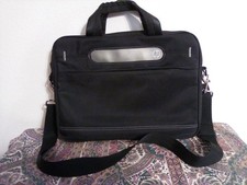 H P Laptop Case Black Fabric messenger or hand carry Strap is adjustable