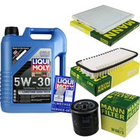 Mann Inspektionspaket 5L Liqui Moly Longtime 5W-30 FüR Toyota Yaris 1.3 1.0
