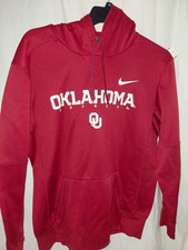 Nike Dri-FIT Oklahoma Sooners Pullover Hoodie Mens L Red NCAA