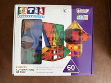 TYTAN Magnetic Learning Tiles Building Set - 60 Pieces -Car - Used Very Clean