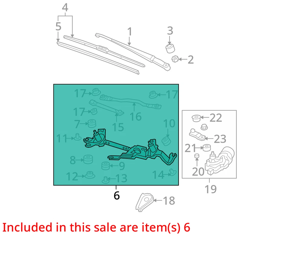 Honda Fit 2010 limpiaparabrisas transmisión OEM 62 k millas - LKQ367228281 Foto 4 de 4