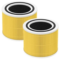 2 Pack Core 300 Filter for LEVOIT Core 300 and Core 300S Purifier, 3-in-1 Cor...