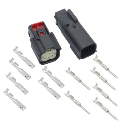 For 6 Pin Wire Connector Harley BLACK Waterproof, Sealed Kit, MX150 with CPA