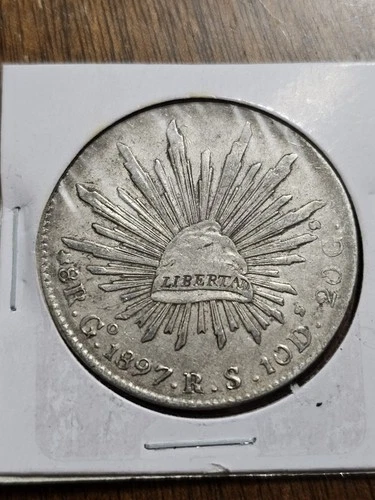 1897 Mexico 8 Reales — photo from the most recent tracked eBay sale