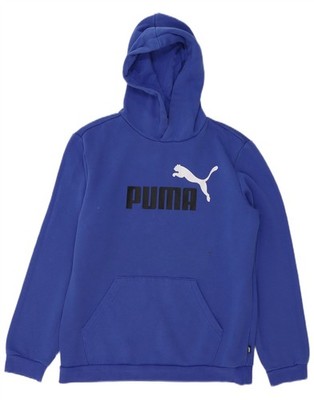 Puma Jungen Graphic Hoodie Pullover 15-16 Jahre Blau Baumwolle CN09
