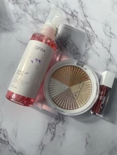 OFRA Cosmetics 3 Pc Set Highlighter-Fixer spray & Liquid Lipstick