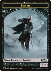 Zombie Token #8 Core Set 2019 (M19) MTG