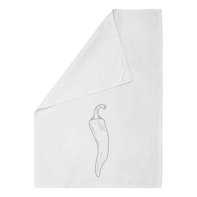 Geschirrtuch/Geschirrtuch 'Spicy Chili Pepper' weiß Baumwolle (TW00067689)