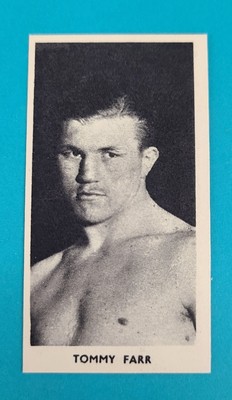 1938 Cartledge Razors Famous Prize Fighters #37 Tommy Farr BOXING Card 3C
