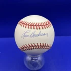 Lou Boudreau Signed American League OAL Autographed Baseball