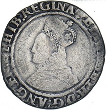 1560-1 Shilling (mm. Cross-Crosslet) - Elizabeth I British Silver Hammered Coin