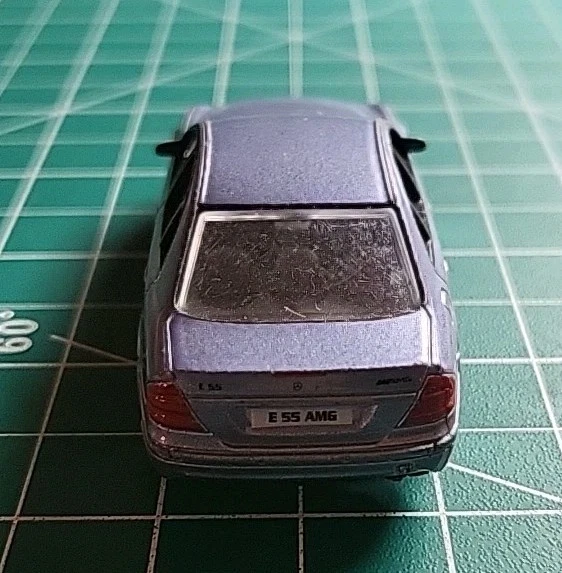Realtoy Mercedes Benz E55 AMG Silver 1/61 Scale Used - Image 3 of 4