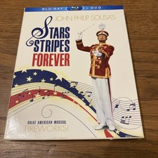 John Philip Sousa: Stars and Stripes Forever (Blu-ray/DVD, 1952, 2 Disc) W/cover
