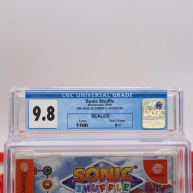 Sega Dreamcast SONIC SHUFFLE (JAPANESE VARIANT!) CGC GRADED 9.8 A++ NEW Sealed!