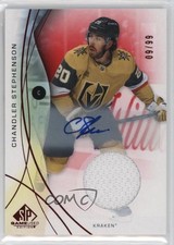 2024-25 Upper Deck SP Game Used Red Jersey 9/99 Chandler Stephenson #98 Auto 0he