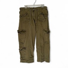 Women's Free People Tahiti Cargo Pants faded olive green Size S SMALL