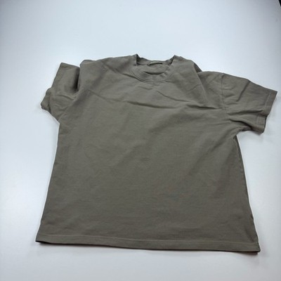 Gianni Lupo Shirt Mens Large Green Crew Neck Cotton Heavyweight Casual