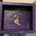 Jewelry Box Hand-Painted 3 Drawers Deep Purple With Vines — photo 6