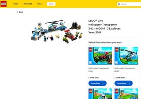 60049 LEGO&reg; City Police Helecopter Transporter (100% complete w/ Instructions)