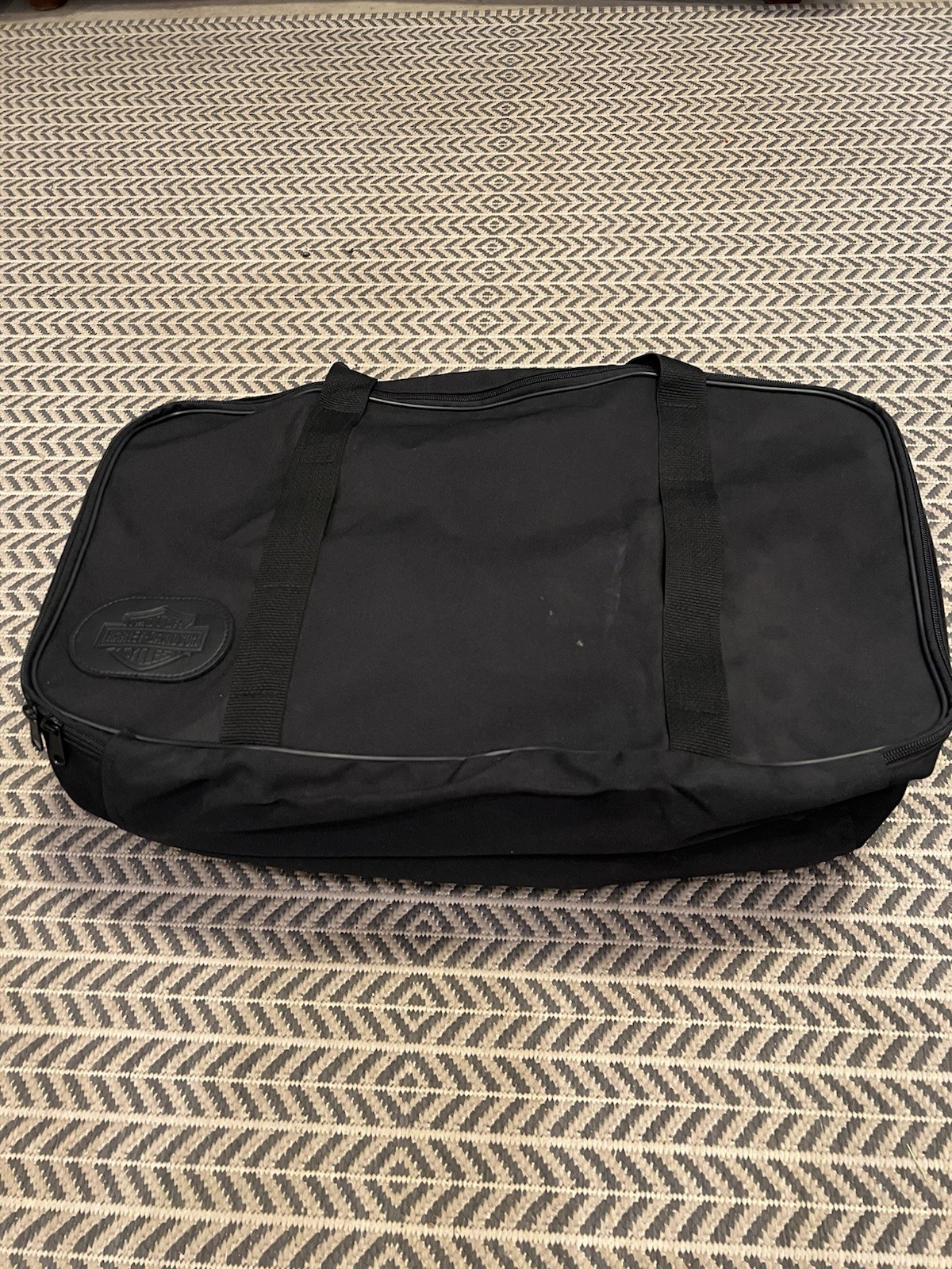 Black Fabric Carry-On Travel Bag with Top Handles, Soft Lugg