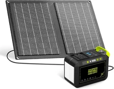 MARBERO 88.8Wh Solar Generator with 21W Solar Panel Included Portable Power Stat