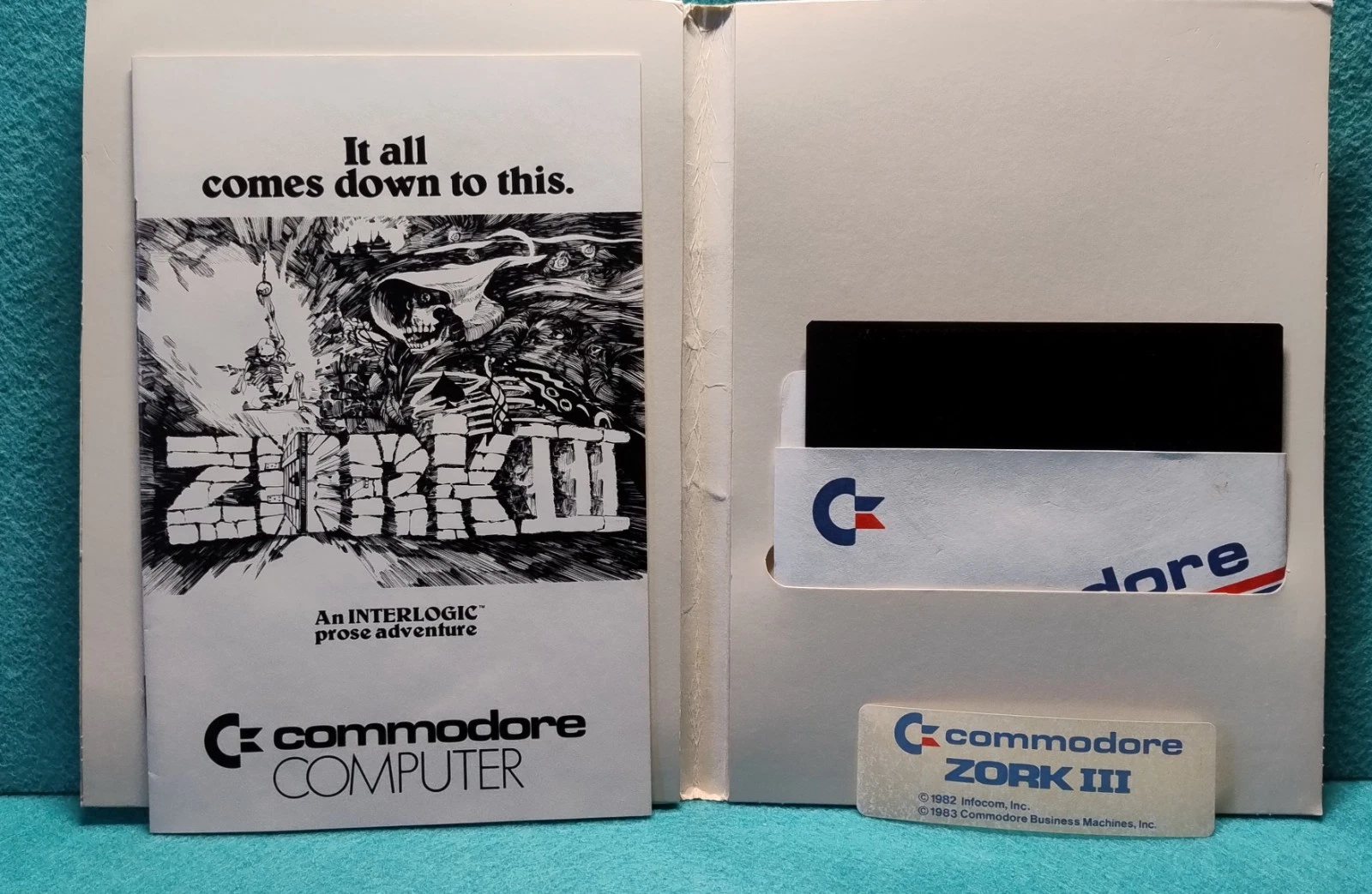 Additional photo for Vintage Commodore 64 Game \'ZORK III\' Diskette