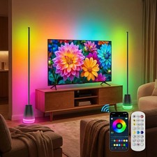 2 Pack Corner Floor Lamp,Lamps for Living Room with Smart App and Remote Control